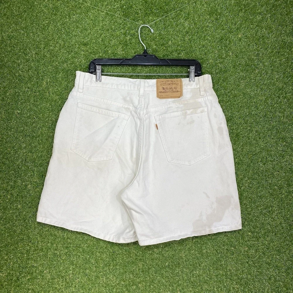 Levis Jean Shorts Mens 32 32x7 Denim Jorts 550 Baggy Loose Orange Tab Skater